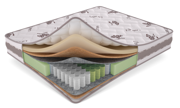 Ортопедический матрас Экосон Мемори Лайт с Memory Foam и кокосовым волокном